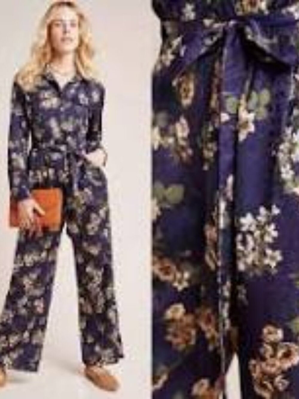 NWT Anthropologie Hutch Annika Floral Jumpsuit ~ M
